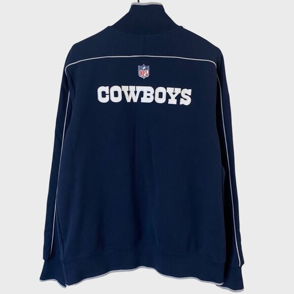 Nike NFL Dallas Cowboys Embroidered Zip-Up Sport Jacket Blue Women's XL Football - Picture 4 of 14